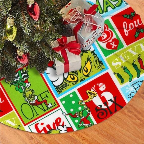 36 Inch Christmas Tree Skirt Decorations - Picture 2 of 5